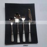 steel cutlery set plain handle in mirror polish finish