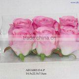 Artificial Pink Rose Head thumbnail-1