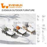China EVENSUN Manufacturer Outdoor Wicker Chaise Lounge thumbnail-3