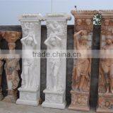 High Quality Square Pillar Mother and Children Decoration Figure Column thumbnail-2
