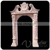 China Factory Outdoor Home Decoration Stone Carving Archway Door Marble Frame thumbnail-3