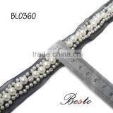 Wholesale Handmade Lady Lace Bead Trim With Rhinestone thumbnail-2