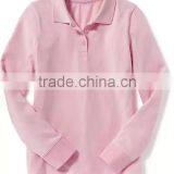 Mulit-color School Pique Uniform Polo Shirts Design With Pictutures Kids Wear HSs5251 thumbnail-4