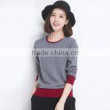 Casual Loose Woman Pullover Knitted Wool Sweater Women Lady Sweater thumbnail-1