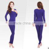 Custom Hot Sale 2014 Thermal Underwear Women's Seamless Body Suit O-neck Winter Warm Tight Slim Long Johns Top+pant Shapewear se thumbnail-2