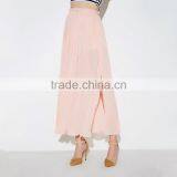 HAODUOYI Women Slit Side Chiffon Maxi Casual Skirt thumbnail-6