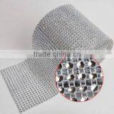 Bling Various Color Plastic Rhinestone Mesh Ribbon Wedding Decorative 10 Yards 24 Rows Plastic Mesh thumbnail-2
