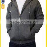 Plain Service Men Zipper-up Hoodies With Your Own Logo thumbnail-1