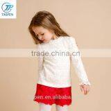 Girls Fashion New Design Lace Top Long Sleeve Shirt for Autunm Kids Clothing Wholesaler 100% Cotton Lining thumbnail-3