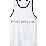 Contrast Piping 100% Cotton Mens Tank Top thumbnail-3