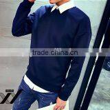 Men Blank Warehuse Space Cotton Simple Hoodies thumbnail-5