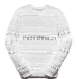 Custom Pierced White Pullover Man Winter Sweater thumbnail-4