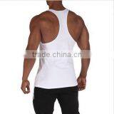 100% Cotton Racer Back Wholesale Custom Plain Mens Fitness Stringer Tank Top thumbnail-2