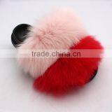 Myfur Mult Color Fur Slippers Fur Sandals Ladies Fox Fur Slippers Soft Indoor Slide Sandals thumbnail-2