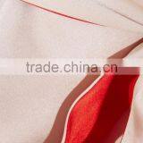 2017 New Style Pink and Red Color Blocking Embroidered Satin Robe With Waist Tie thumbnail-5