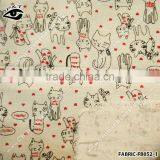 Cheap Wholes Fabric Cute Cat Pattern Fabric For Home Decoration thumbnail-2