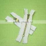 Fast Delivery Close End Square Polished Teeth Rose Gold Metal Zipper thumbnail-6