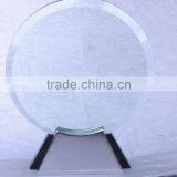 Factory Wholesale Customized Engraving Crystal Glass Trophy For Wooden Base Trophy KC-09 thumbnail-2