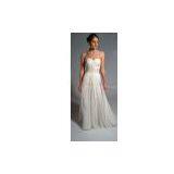 Strapless Simple Wedding Dress Features in Great Chiffon thumbnail-1