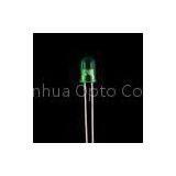 InGaN / GaAsp Epistar Chip Fresh Green 5mm LED Diode Round Shape for Indicators
