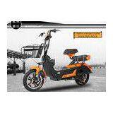 Electric Motor Scooter 3-speed Hydraulic Front Fork With Alarm LED Headlight 350W 14 Inch Wheel E-bi thumbnail-1