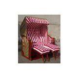 Modern Brown Roofed Wicker Beach Chair & Strandkorb For Swimming Pool Leisure thumbnail-1