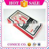 Wholesale Bicolor Noodle Cable In-ear Earphone With Volume Control With Mic thumbnail-2