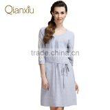 Qianxiu Low MOQ Nightgown Lace Sexy Lounge Wear thumbnail-1
