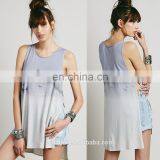 Round Neck Ladies Print Sleeveless t Shirt, Double Slit Tops thumbnail-2