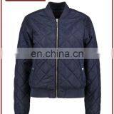 Custom OEM Factory 100% Polyester Diamond Quilting Ladies Coat