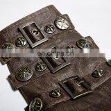 Steampunk Punk Rave Male Brown Shirt Wristband Set S-200 thumbnail-2