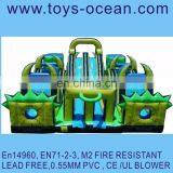 Inflatable Jungle Obstacle Combo/inflatable Giant 3 in 1 Combo Game /giant Inflatable Sports Games thumbnail-1