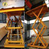 7LSJG Shandong SevenLift 3 Ton One Floor Stationary Manual Hydraulic Electric Scissor Cargo Goods Lift Platform Used thumbnail-3