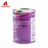 1L empty round metal chemical can
