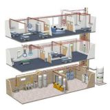 Medical Gases Supply Piping System Equipment for Medical Organization of Hospital Clinic Operating Rooms and Patient Rooms