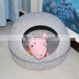 2019 Fashion Trends Cute Egg Shaped Felt Cat Bed thumbnail-6