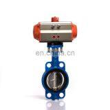 DN50~600 Wafer Flanged Pneumatic Wafer Butterfly Valve thumbnail-2