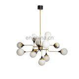 Горячее предложение! Современный подвесной светильник LED-люстры с лампочкой в виде стеклянного шара thumbnail-1