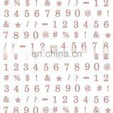 JOYFUL 634-643 Golden Rose Gold Letters Words Numbers 3d Laser Holographic Nail Sticker thumbnail-1