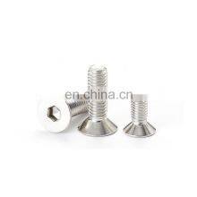 DIN7991 Stainless Steel m3 Hex Socket Csk Head Cap Screw M8x50 Flat Head Allen Hexagon Bolt