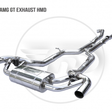 Stainless Steel Material Exhaust Pipe Manifold Downpipe is Suitable for AMG GT GTC GTS GT50 Auto Modification Electronic Valve Whatsapp008613189999301 thumbnail-2
