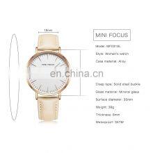 MINI FOCUS 0318L Women Quartz Watches Waterproof Girls Dress Brand Luxury Fashion Casual Ladies Watch Leather Strap Wristwatches thumbnail-5