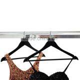 Wholesale Manufactory Provide High Ending Wooden Clothes Hanger Black Color thumbnail-5