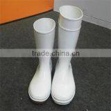 White Pvc Rain Boots With Rainly Day thumbnail-4