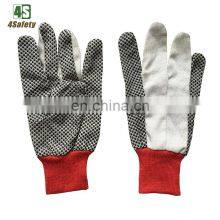 4SAFETY Canvas Cotton PVC Dots Garden Working Safety Gloves thumbnail-1