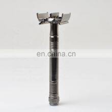 Kinghood Metal Matte Rose Gold Stainless Steel Custom Double Edge Safety Shaving Razor For Men thumbnail-4