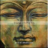 oil painting on canvas decoration green buddha hand painted
