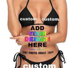 Custom Novelty Swimsuit Women's Personalized Swimwear With Your Own Text Photo