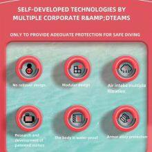 12m Diving Ventilator System Mini Scuba Tank Compressor Recreational Dive thumbnail-4