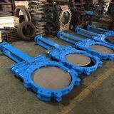 Slurry Knife Gate Valve Hot Selling PN16 DN100 Cast Ductile Iron Manual Electric Pneumatic Control for Water Gas Oil Media thumbnail-5
